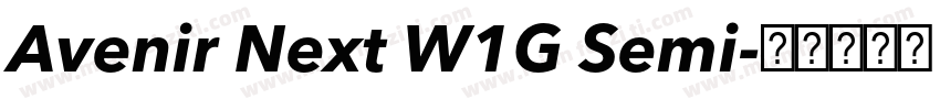 Avenir Next W1G Semi字体转换